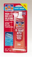 Permatex 81160 — Герметик Rtv силикон термостойкий красн, 85гр