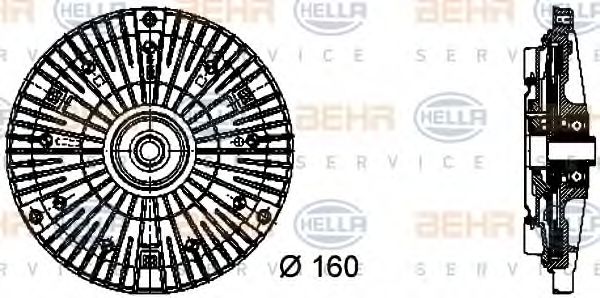 BEHR HELLA SERVICE 8MV376732061