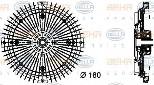 BEHR HELLA SERVICE 8MV376732481