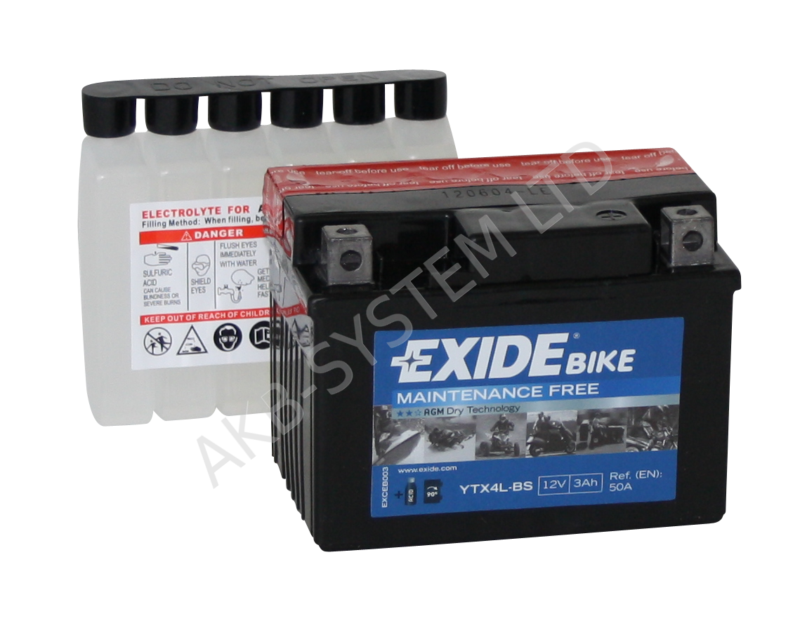 EXIDE YTX4LBS